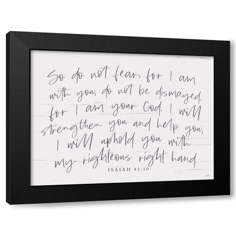 For I am Your God Black Modern Wood Framed Art Print by Lux + Me Designs