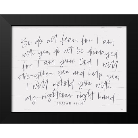 For I am Your God Black Modern Wood Framed Art Print by Lux + Me Designs