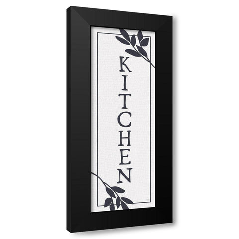 Kitchen Black Modern Wood Framed Art Print by Lux + Me Designs