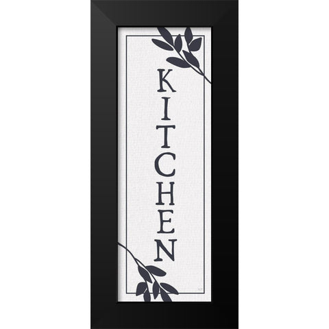 Kitchen Black Modern Wood Framed Art Print by Lux + Me Designs