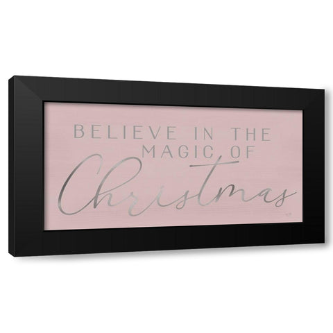 Magic of Christmas   Black Modern Wood Framed Art Print by Lux + Me Designs