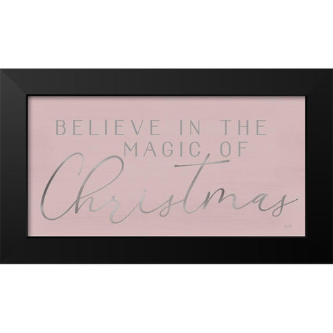 Magic of Christmas   Black Modern Wood Framed Art Print by Lux + Me Designs