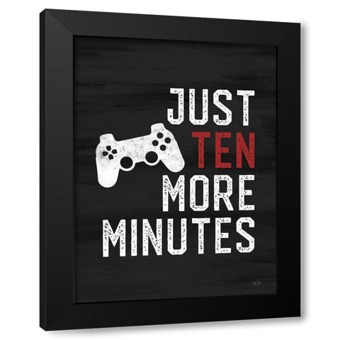 Just Ten More Minutes Black Modern Wood Framed Art Print with Double Matting by Lux + Me Designs