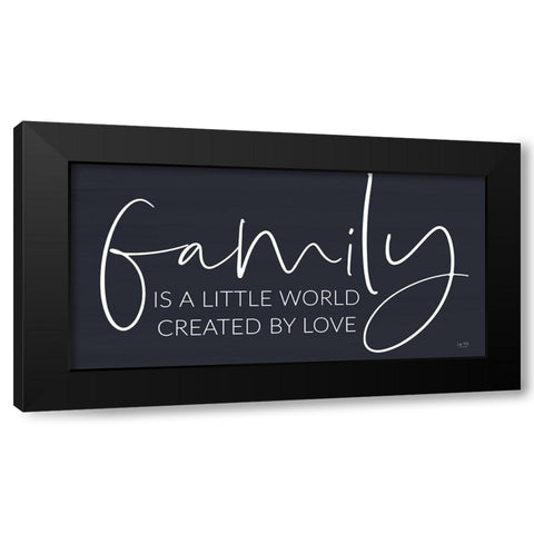 Family Isâ€¦ Black Modern Wood Framed Art Print with Double Matting by Lux + Me Designs