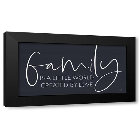 Family Isâ€¦ Black Modern Wood Framed Art Print by Lux + Me Designs