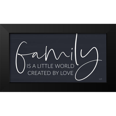 Family Isâ€¦ Black Modern Wood Framed Art Print by Lux + Me Designs