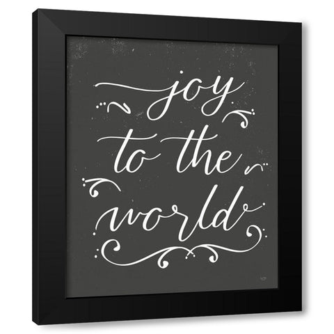 Joy to the World    Black Modern Wood Framed Art Print with Double Matting by Lux + Me Designs