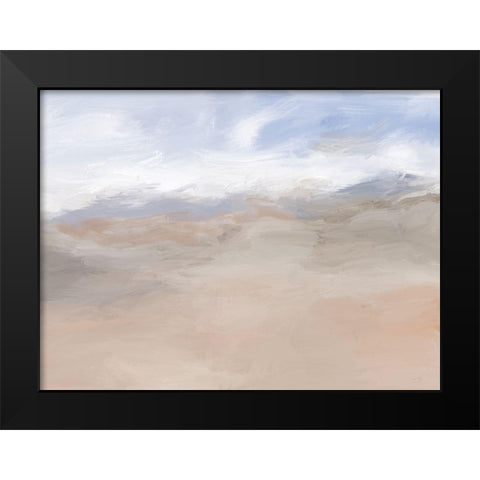 An Evening in Great Sands Black Modern Wood Framed Art Print by Lux + Me Designs