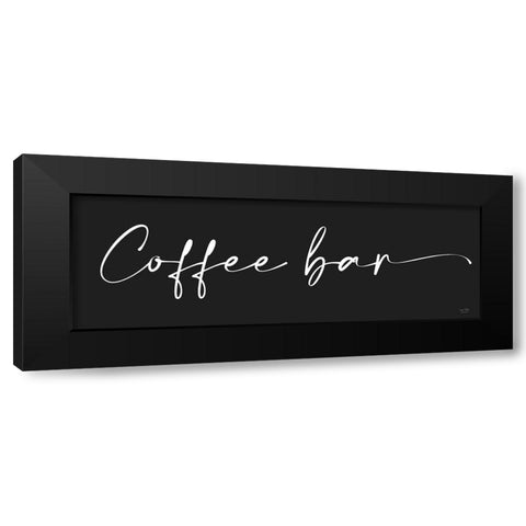 Coffee Bar     Black Modern Wood Framed Art Print by Lux + Me Designs