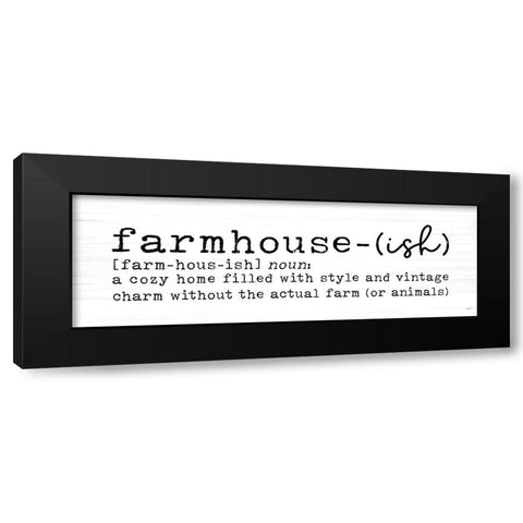 Farmhouse-ish Black Modern Wood Framed Art Print with Double Matting by Lux + Me Designs