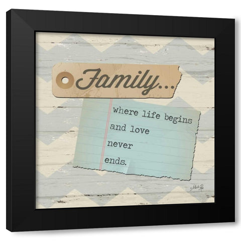 Family... Black Modern Wood Framed Art Print by Rae, Marla