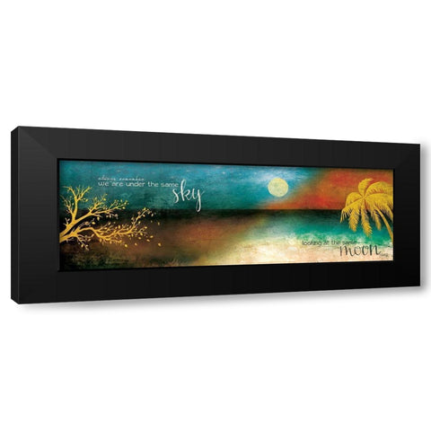 Far Apart Black Modern Wood Framed Art Print with Double Matting by Rae, Marla