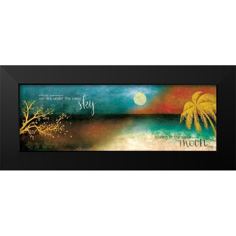 Far Apart Black Modern Wood Framed Art Print by Rae, Marla