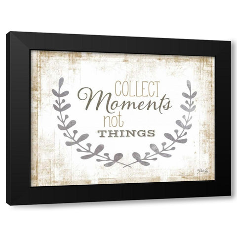 Collect Moments Black Modern Wood Framed Art Print with Double Matting by Rae, Marla
