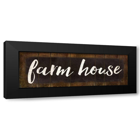 Farm House Black Modern Wood Framed Art Print by Rae, Marla