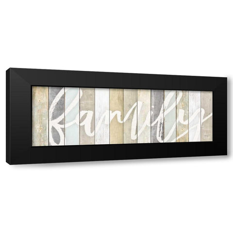 Family Black Modern Wood Framed Art Print by Rae, Marla