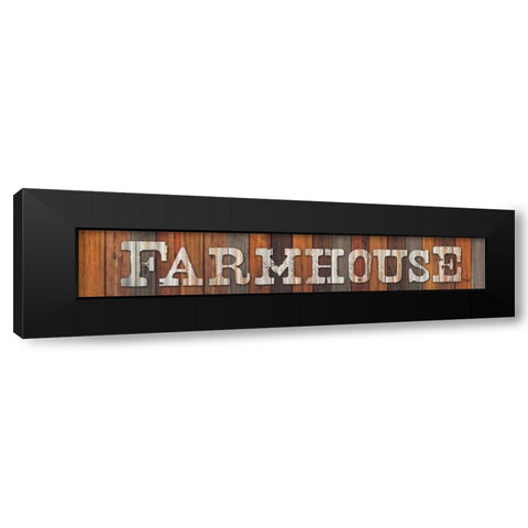 Farmhouse Black Modern Wood Framed Art Print with Double Matting by Rae, Marla
