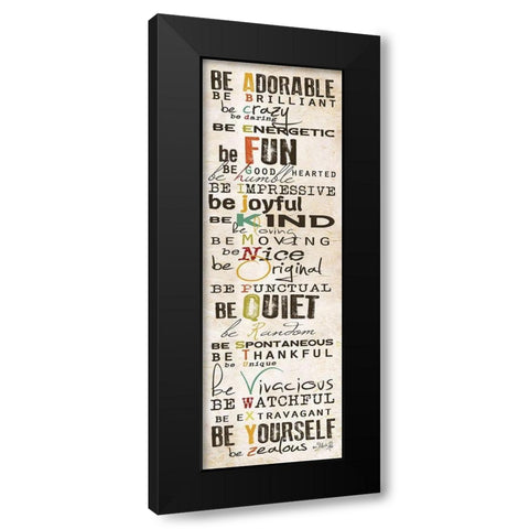 The Way to Be Black Modern Wood Framed Art Print by Rae, Marla