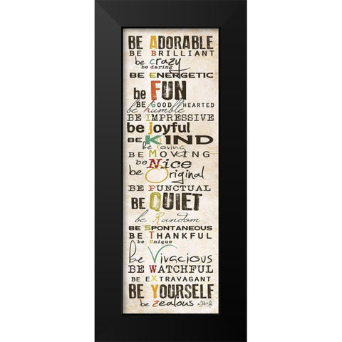 The Way to Be Black Modern Wood Framed Art Print by Rae, Marla