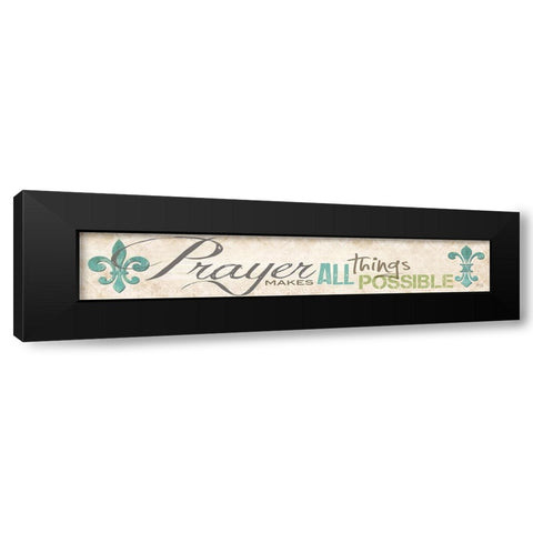 Prayer Black Modern Wood Framed Art Print by Rae, Marla