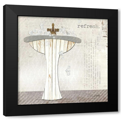 Refresh Black Modern Wood Framed Art Print by Rae, Marla