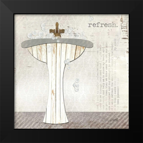Refresh Black Modern Wood Framed Art Print by Rae, Marla