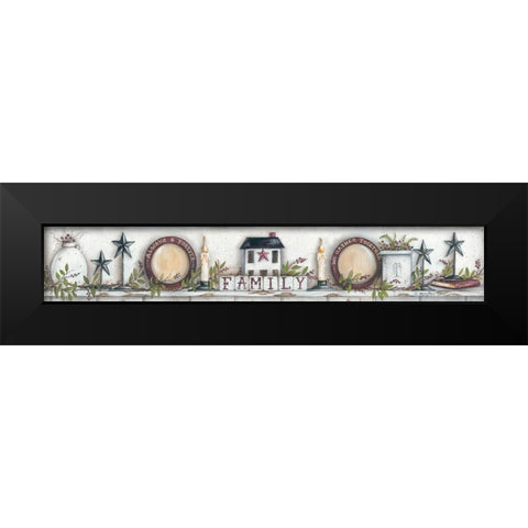 Always and Forever Black Modern Wood Framed Art Print by June, Mary Ann