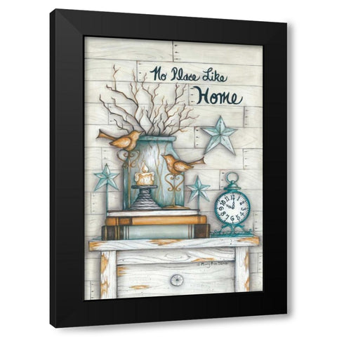 No Place Like Home Black Modern Wood Framed Art Print by June, Mary Ann