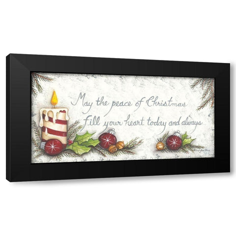 The Peace of Christmas Black Modern Wood Framed Art Print with Double Matting by June, Mary Ann
