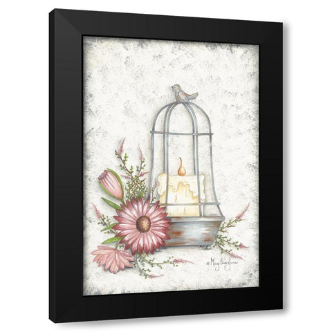 Pretty Cloche Black Modern Wood Framed Art Print by June, Mary Ann