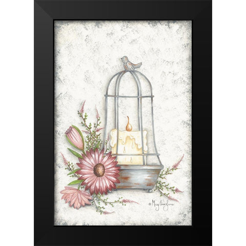 Pretty Cloche Black Modern Wood Framed Art Print by June, Mary Ann