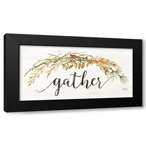Gather Black Modern Wood Framed Art Print by Rae, Marla