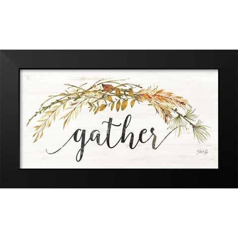 Gather Black Modern Wood Framed Art Print by Rae, Marla