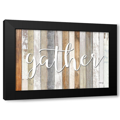 Gather           Black Modern Wood Framed Art Print with Double Matting by Rae, Marla