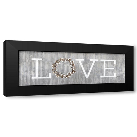 Love Black Modern Wood Framed Art Print with Double Matting by Rae, Marla