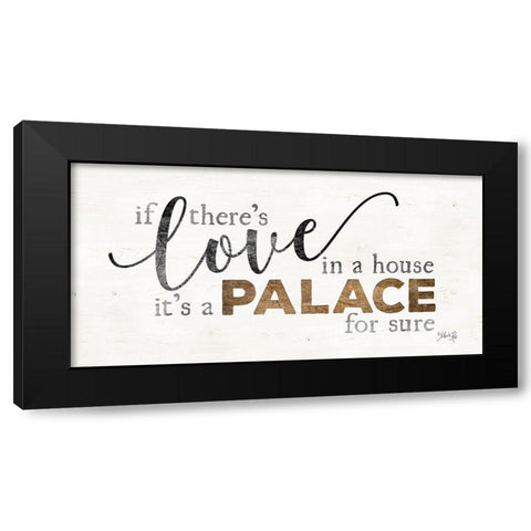 A Palace Black Modern Wood Framed Art Print by Rae, Marla