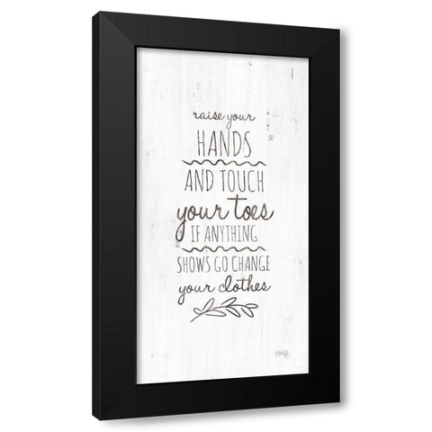 Change Your Clothes Black Modern Wood Framed Art Print with Double Matting by Rae, Marla