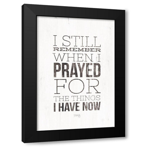 I Still Remember Black Modern Wood Framed Art Print by Rae, Marla