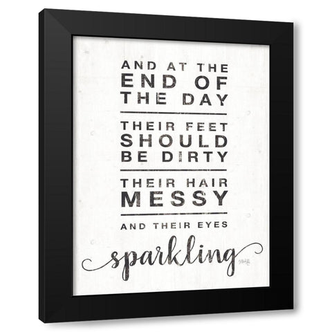 End of the Day Black Modern Wood Framed Art Print with Double Matting by Rae, Marla