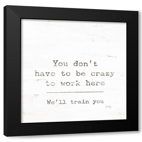 Well Train You Black Modern Wood Framed Art Print by Rae, Marla