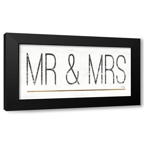 Mr and Mrs II Black Modern Wood Framed Art Print with Double Matting by Rae, Maria
