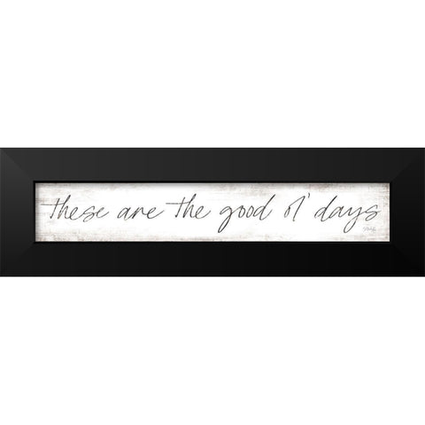 Gold Ol Days Black Modern Wood Framed Art Print by Rae, Marla