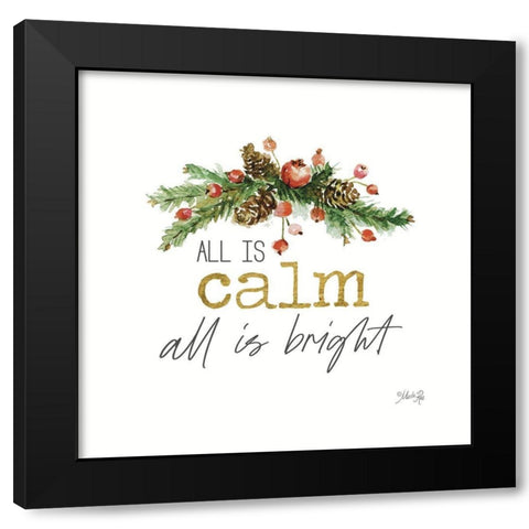 All is Calm     Black Modern Wood Framed Art Print by Rae, Marla
