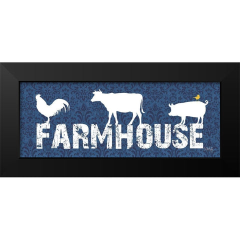 Farmhouse Black Modern Wood Framed Art Print by Rae, Marla