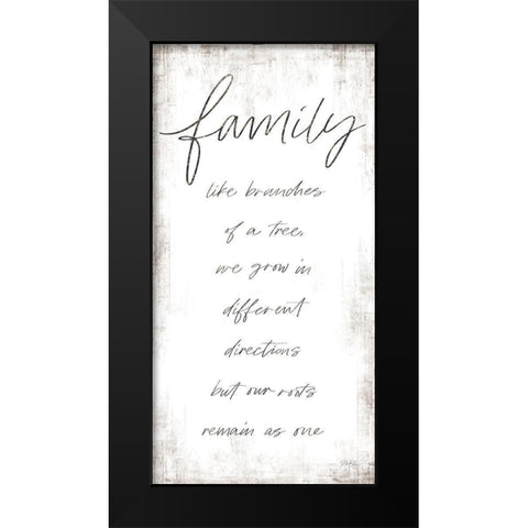 Family - Like Branches of a Tree Black Modern Wood Framed Art Print by Rae, Marla