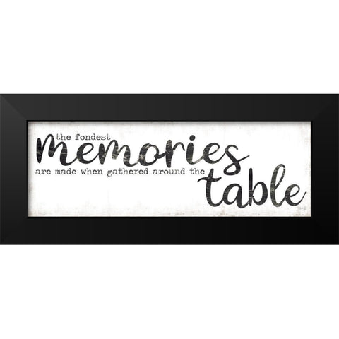 The Fondest Memories Black Modern Wood Framed Art Print by Rae, Marla