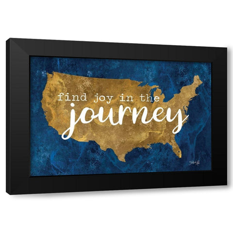 Find Joy in the Journey     Black Modern Wood Framed Art Print by Rae, Marla