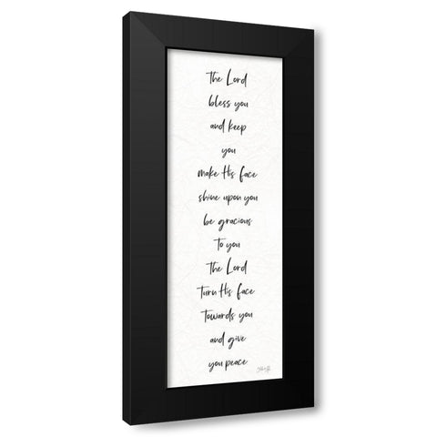 The Lord Bless You Black Modern Wood Framed Art Print with Double Matting by Rae, Marla