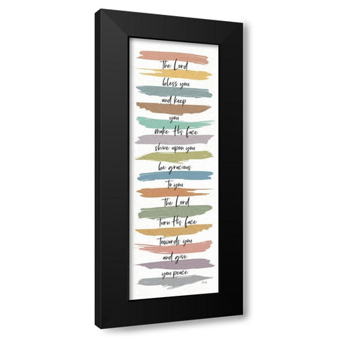 Rainbow Lord Bless You  Black Modern Wood Framed Art Print by Rae, Marla