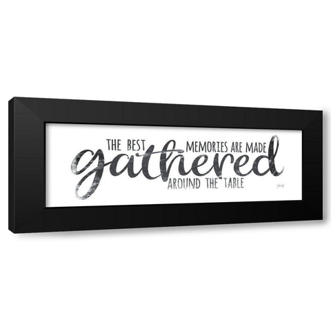 Gathered Around the Table III Black Modern Wood Framed Art Print with Double Matting by Rae, Marla